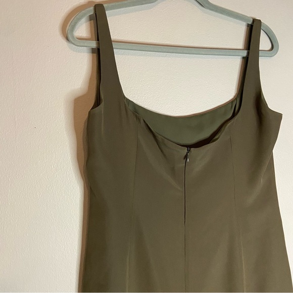 Armani Collezioni Olive Green Mini Dress Sz 12 - Picture 6 of 11